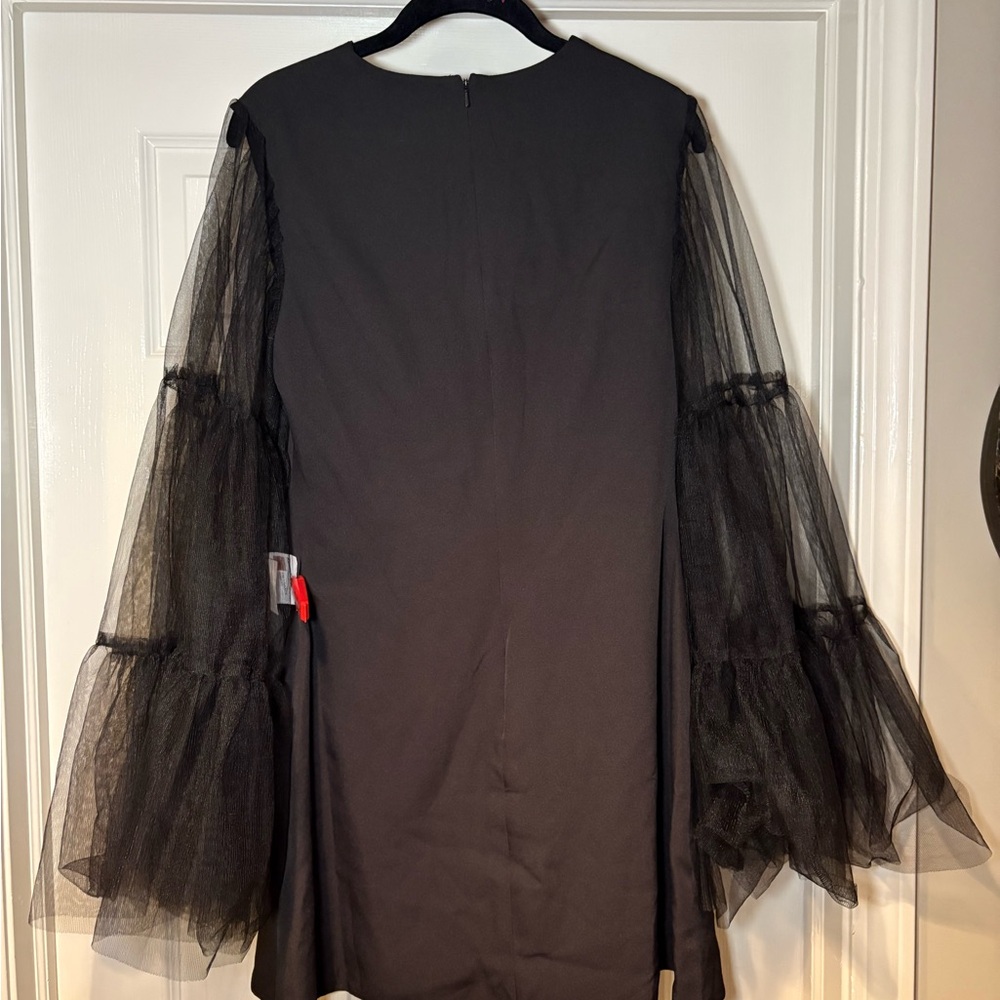 NWT Ieena for MacDuggal Flared Sleeve Mini Dress Cocktail Formal Wedding - Picture 3 of 8